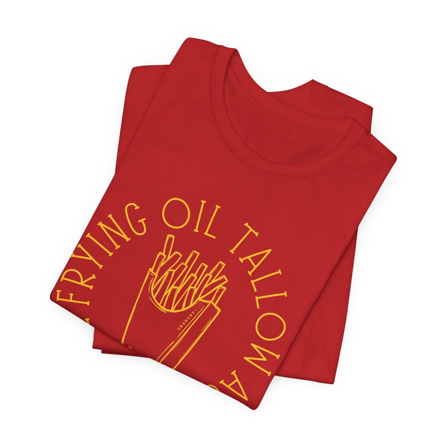 Make Frying Oil Tallow Again, Fries, Unisex Jersey Short Sleeve Crew Tee