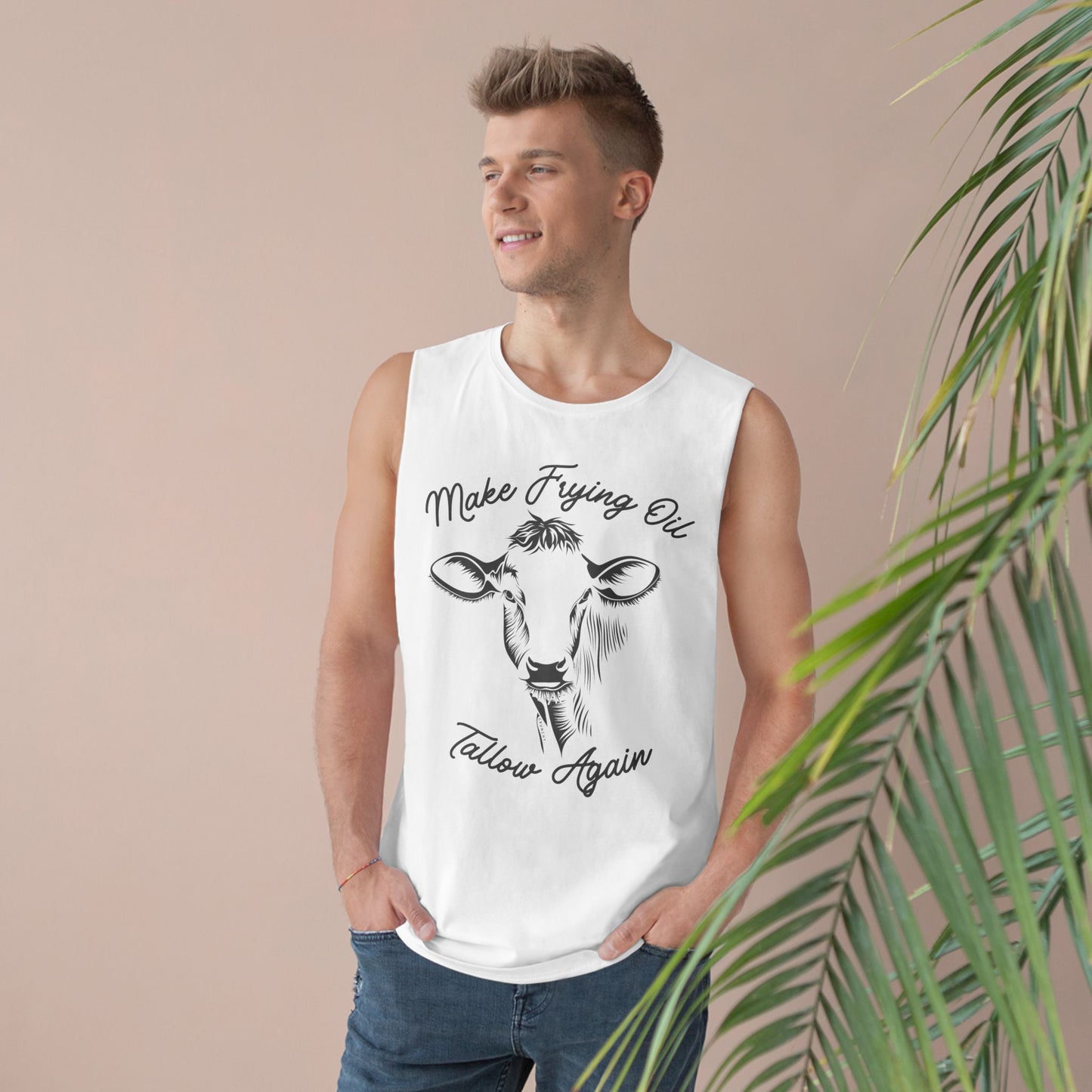 Make Frying Oil Tallow Again - Unisex Barnard Tank , Various Colors