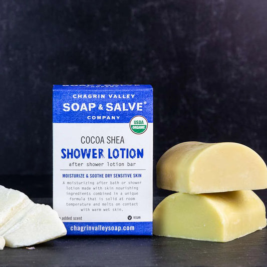 Shower Butter Bar, Organic Cocoa Shea