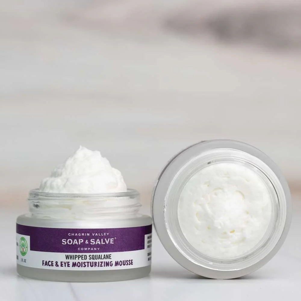 Whipped Squalane, Face & Eye Moisturizing Mousse